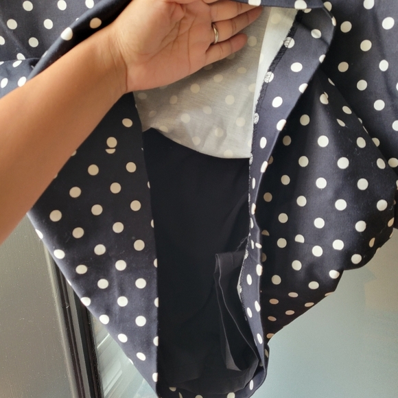 Ralph Lauren Pencil Dress Size 10 Black Polka Dots office Formal Business - Picture 4 of 9